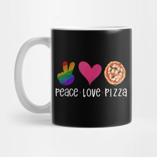 Peace, Love, Pizza Mug